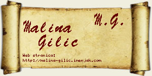 Malina Gilić vizit kartica